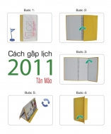 Hướng dẫn thao tác gấp lịch bàn 2011