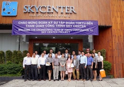 Đoàn kỹ sư ToKyu đến tham quan và giao lưu tại dự án Sky Center 